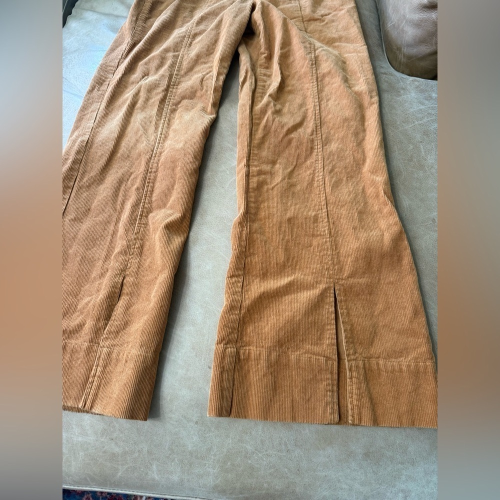 GB Orange Flare Corduroy Pants 100% Cotton 70s Hippie Women’s Size 11 - Picture 2 of 9